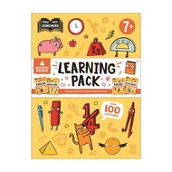 4 Books Learning Pack (7+) For Kids To Learn English Spelling Maths Times Tables