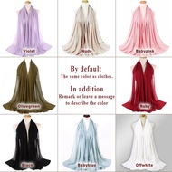 Abaya cardigan inner dress muslimah jubah dubai plus-size loose plain chiffon Fashion long muslim dress kaftan