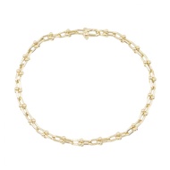 【二手】蒂芙尼 (Tiffany & Co.) 五金微鏈手鍊，中號，60416923，腕圍 17 厘米，18K（黃金）五金微鏈手鍊，中號
