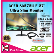 ACER SA272UE 27" MONITOR ( 2560 x 1440 100 Hz 1 ms IPS Panel )