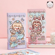 Tirado Leather Surface Notebook weeks Handbook Grid Square Notebook Handbook Notepad Notebook Diary