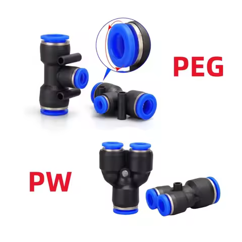 Pipe fittings plastic pneumatic joint rapid propulsion air water connection PEG PW connection 4 6mm 