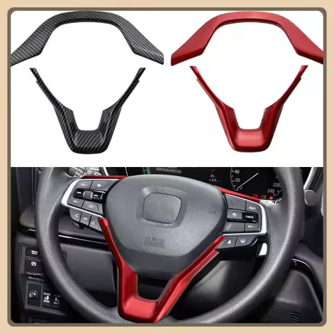 ABS Car Steering Wheel Trim Circle Sequins Cover Sticker Interior for Honda Accord 10th X 2018-2022 