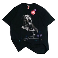 OSSU TSHIRT ADELE - WWA POSTER BLACK WASHED GREY WHITE TEE