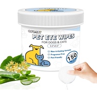 150Pcs Eyes Wipes for Dogs - Tear Stain Remover for Dogs - Dog Eye Cleaner, Eye Debris, Discharge, M