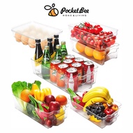 Pocketbee - Fridge organiser boxes - Storage drawer - Refrigerator organiser