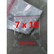 Plastic Clip 7x10 cm Seal Ziplock Bag Sealer PE Clear Pouch Medicine Food Bag Small Objects 7 x 10