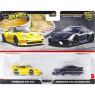 Hot Wheels Premium Car Culture 2-pack Porsche ( Porsche 993 GT2 / Porsche 718 Cayman GT4 )