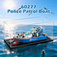 Dustproof Acrylic Display Cabinet 透明亚克力展示盒 Kotak Telus For Lego 60277 Police Patrol Boat