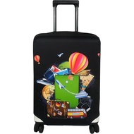 Explore Luggage Cover Suitcase Protector Fits 23-26 Inch Case (Travel, M)