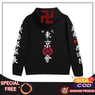 Jaket Tokyo Revengers Sweater Hoodie Anime Tokyo Pria Wanita Termurah