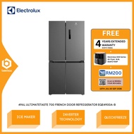 Electrolux Fridge 496L French Door Refrigerator Inverter QuickFreeze QuickChill EQE4900A-B / EQE4900