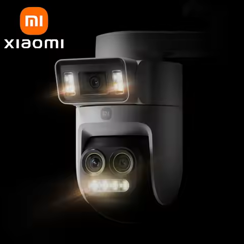 XIAOMI New Smart Outdoor Camera 4 Pro Triple Camera Zoom Edition，360° 5MP 3K，9x Hybrid Zoom，IP66，Chi