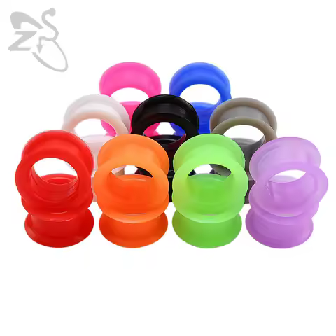 3-25mm Silicone Ear Tunnels Piercing Jewelry Ear Expander Piercing Plug and Tunnels 3mm Stretchers k