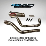 KAYO150 MINI GP AHM RACING EXHAUST GP3 SERIES (FULL SYSTEM) #READY STOCK #100% ORIGINAL