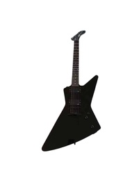 Classic ESP Custom Explorer Black Electric Guitar EMG Pickups Dot Inlay