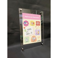 Acrylic Display 2mm A4, A3, A5 Custom Acrylic Wall Frame Figure Frame and Brochure Board