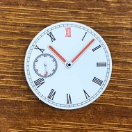 37mm ETA6497 white enamel red twelve-sided dial + red hand for ST3600/EAT6497 mobile movement access