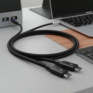 240W Thunderbolt 5 USB-C Cable: 120Gbps Data, 8K/4K, PD3.1, Braided for iPhone 17 Pro Max, MacBook &