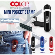 Custom Made COLOP Self-Inking Mini Pocket Stamp Chop / Potable Stamp Chop