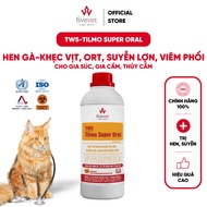 TW5-Tilmo Super Oral solution for chicken asthma - duck asthma, ORT, pig asthma, pneumonia - pneumon
