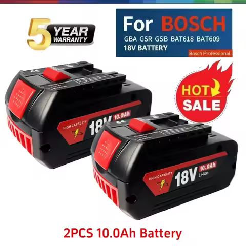 New replacement for Bosch GSR GSB lithium-ion battery, suitable for Bosch 18V power tool GSR 185-LI 