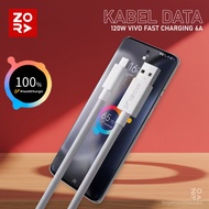 ZORA 120W Type-C Flash Charging Cable Vivo Series 120 Watt Fast Charging Type C Data Cable/