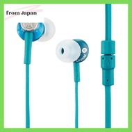 Audio-Technica Canal Type Earphone Turquoise Blue ATH-CK350M TBL