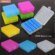 OKHALLO Battery , Coloful 4 AA AA 18650 Battery Box,  Anti-slip Plastic Battery Box 18350 Battery Ho