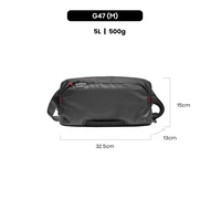 tomtoc G47 Gaming Sling Bag for Steam Deck Shoulder Bag Men Crossbody Bag for ROG Ally - Beg Silang