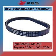 PGS Drive Belt For SYM RV250 GTS250 Joymax 250cc 1B01HMA01 23100-HMA-0002 163751110 4T 924 24.4 30 C