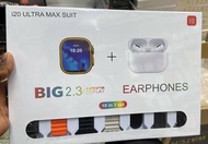 I20 Ultra Max Smart Watch + 7 Straps + Earbuds + Watch Case All In One Box  100% actual photos of ou