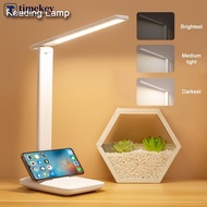 TIMEKEY Dimmable LED Desk Lamp Touch Table Lamp USB Plug-in Night Light Touch 3 Gear Dimming Portabl
