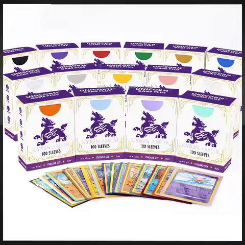 Premium Standard Size Card Sleeves Perfect Exact Fit Inner Card Sleeves with Pokemon Cards for TCG M