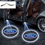 Xincan 2Pcs LED รถประตูยินดีต้อนรับ Light Projector โลโก้สำหรับ Ford Focus 2019 2020 Mondeo 4 2 3 Fiesta Kuga Ranger Mk3 Mk4 Ecosport Escape
