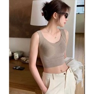 SixGo Bra Crop Top Sport Gym Sports/ 601 Striped Push Up Chest