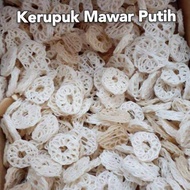 kerupuk mawar putih mentah 1kg kerupuk mentah kerupuk putih.