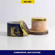 HUGeARNS - Kaleng Custom Corporate Gifts Merchandise / Kaleng Bulat Custom Box Kaleng Cookies Corpor