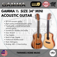 GAMMA 1/2 SIZE 34" MINI ACOUSTIC GUITAR