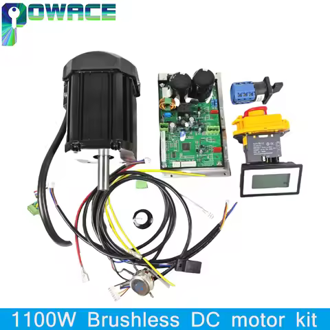 850w 1100W 1.1KW DC Brushless Lathe Spindle Motor + Main Control Board Card Controller With wires Fo
