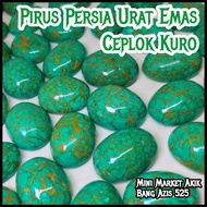 Batu pirus persia urat emas / mata cincin akik virus persi ceplok kuro jumbo njenong mumbul