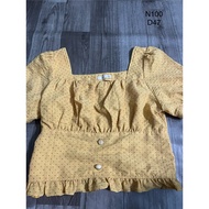 Yellow blouse