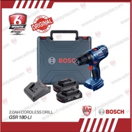 Bosch GSR 180-Li 18V Cordless Drill c/w 18V 2.0Ah Battery x2 GAL18V-20 Charger x1 GSR180LI GSR180-Li