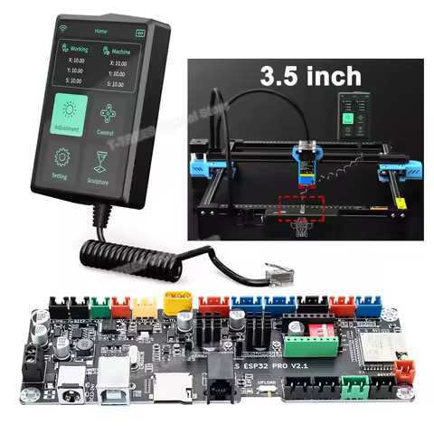 Controller 3.5in Touch Screen Control Display MKS LS ESP32 PRO Motherboard For Laser Engraver Machin