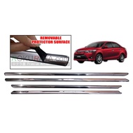 Toyota Vios 3rd Gen (2013) Door Window Trim Panel Chrome Stainless Steel For Door Glass Outer Mouldi