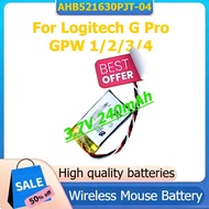 AHB521630PJT-04 Digital Battery for Logitech G Pro GPW 1/2/3/4 Wireless Mouse Battery 3.7V 240mAh