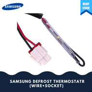 [ORIGINAL] SAMSUNG FRIDGE DEFROST THERMOSTAT DA47-00095E/FRIDGE SPARE PART  (WIRE+SOCKET) ( 77°C )