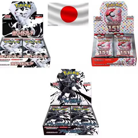 140pcs/Box Anime Pokemon Japan Version TCG Sv11W White Flare Classics Expansion Booster Box Pokemon 