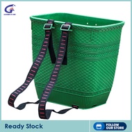 Gazechimp ตะกร้าหลังทำจาก PP สายคล้องไหล่ทำความสะอาดง่ายทางการเกษตรสำหรับเก็บผลไม้เดินป่าตั้งแคมป์เก