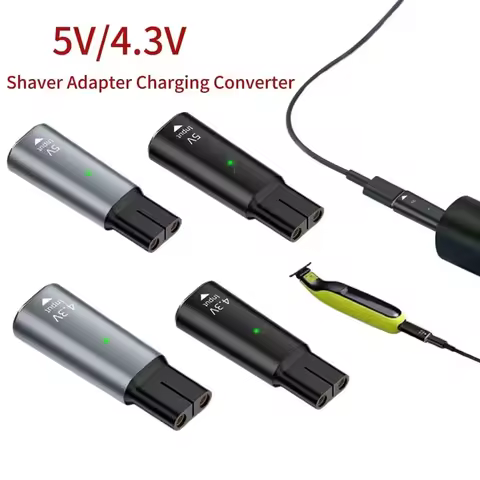 4.3V USB C Shaver Adapter Type-C Charging Converter Norelco One Blade QP2520 QP2515 QP2620 with Char